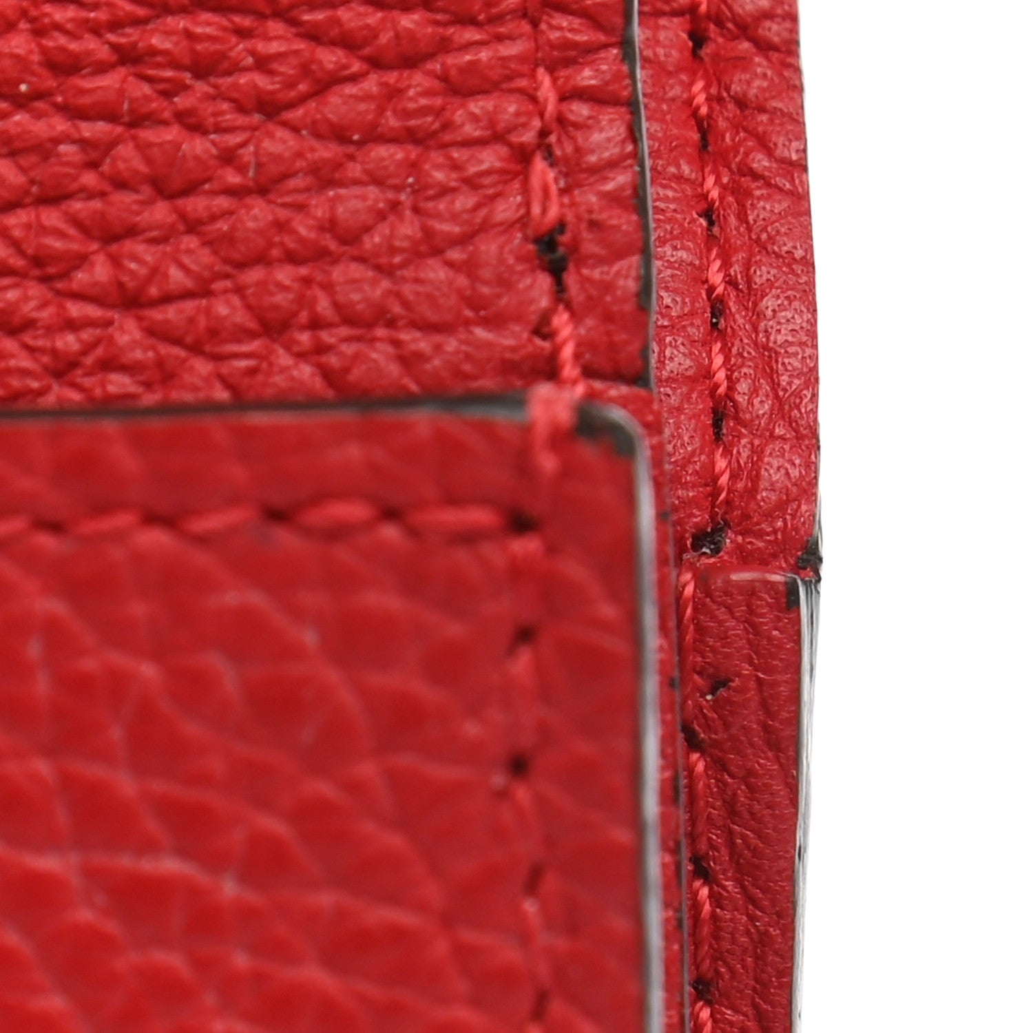 Louis Vuitton Grained Calfskin Monogram Double V Compact Wallet Rubis 8 of 11