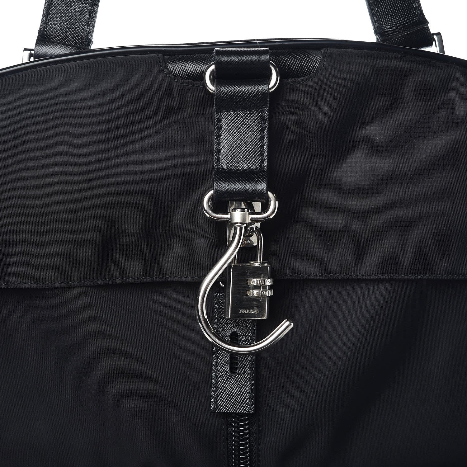 Prada Tessuto Nylon Viaggio Garment Bag Black 8 of 10