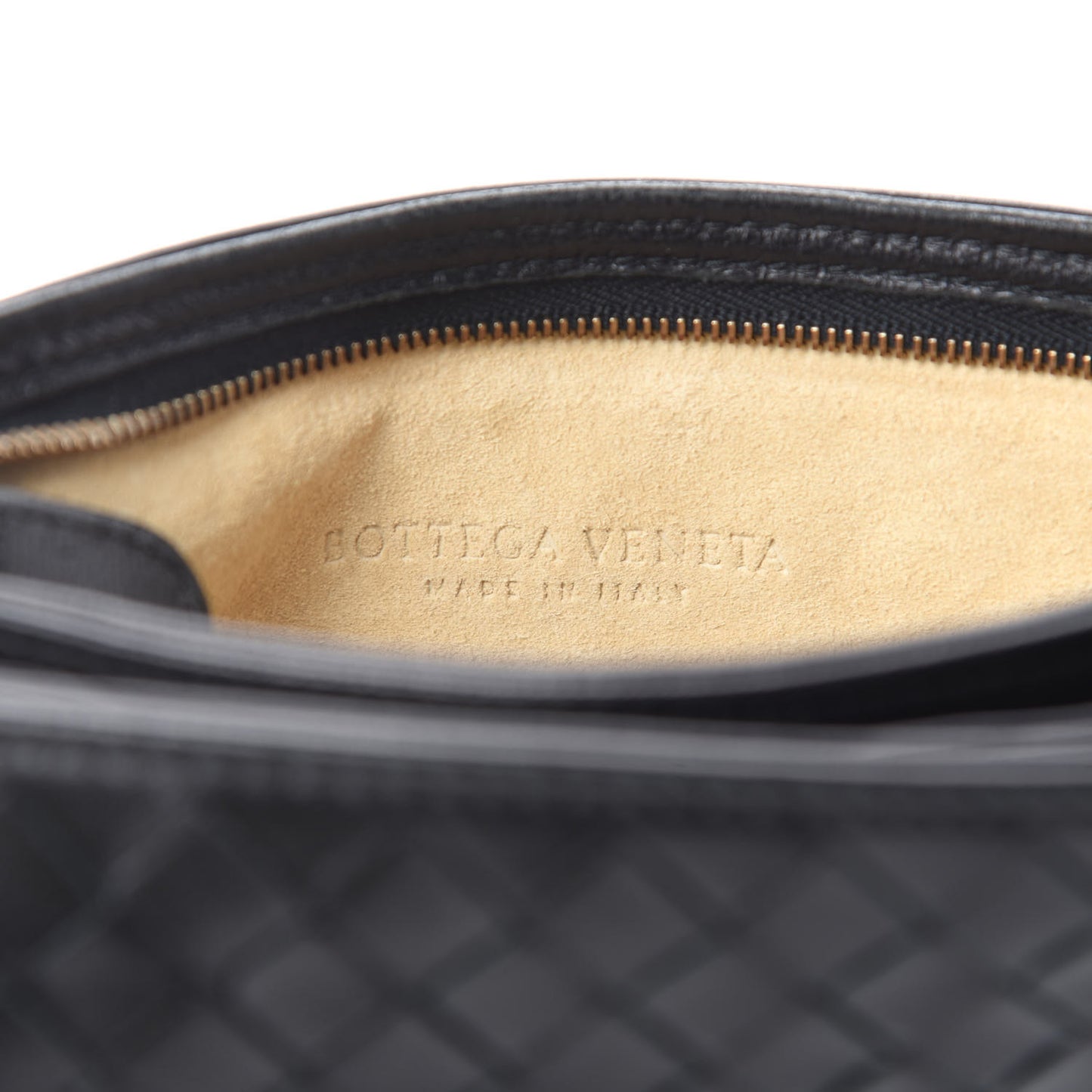 Nappa Intrecciato Convertible Clutch Black