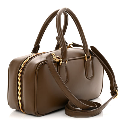 Miu Miu Calfskin Large Arcadie Top Handle Bag Tundra 3 of 9
