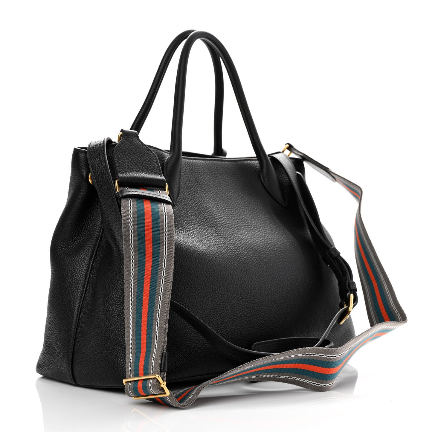 Vitello Daino Tote Black