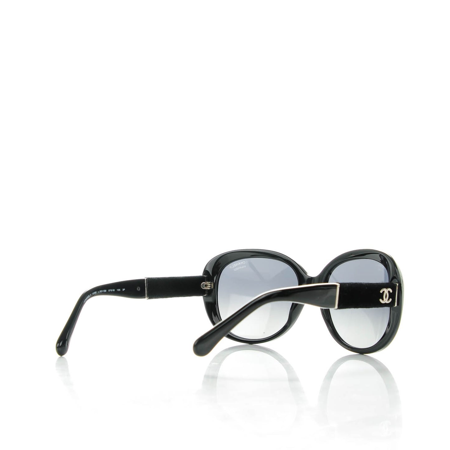 Acetate Velvet CC Polarized Sunglasses 5256 Black