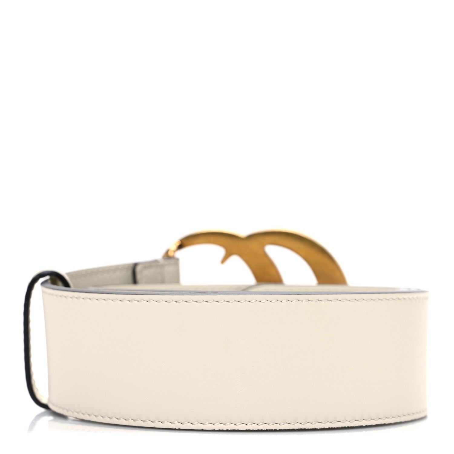 Gucci Calfskin Double G 40mm Belt 85 34 Mystic White 2 of 6