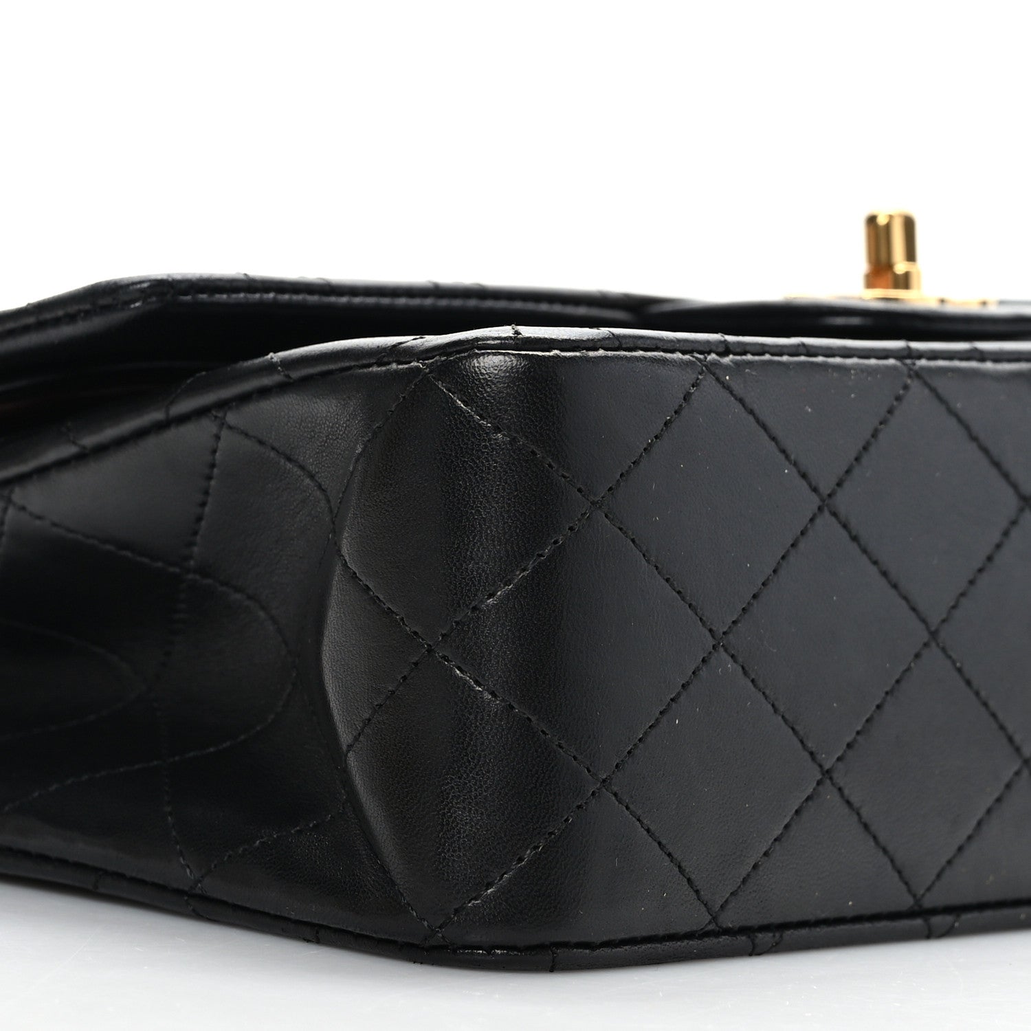 Chanel Lambskin Quilted Medium Double Flap Black 8 of 9