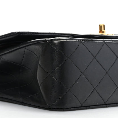 Chanel Lambskin Quilted Medium Double Flap Black 8 of 9