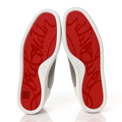 Christian Louboutin Calfskin Mens Rantulow Orlato Flat Sneakers 41 White Grey 5 of 9