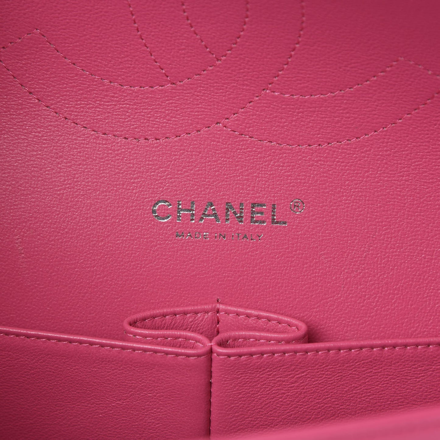 Lambskin Quilted Jumbo Double Flap Dark Pink
