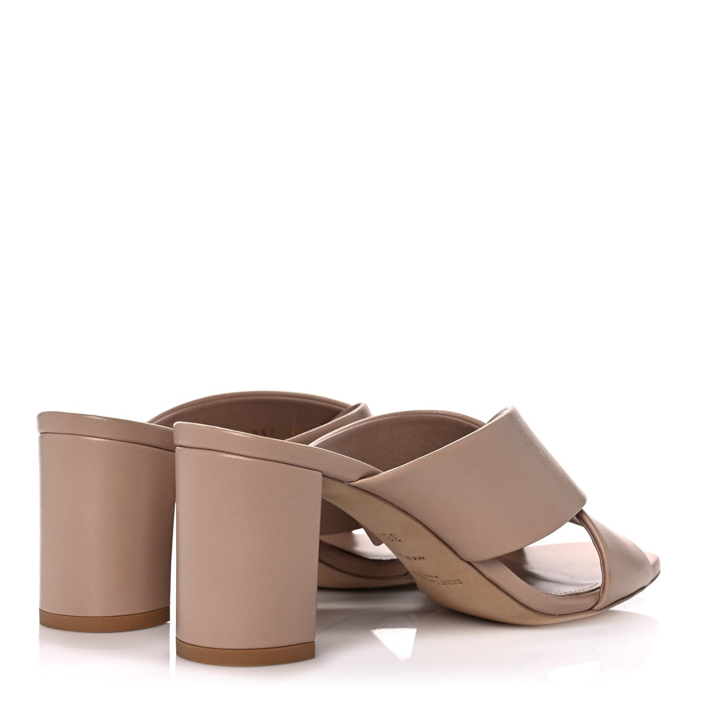 Calfskin LouLou 70 Mules 36.5 Nude