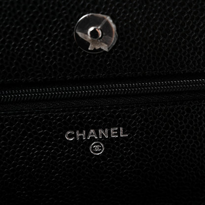 Chanel Caviar Quilted Wallet On Chain WOC Black 6 of 13