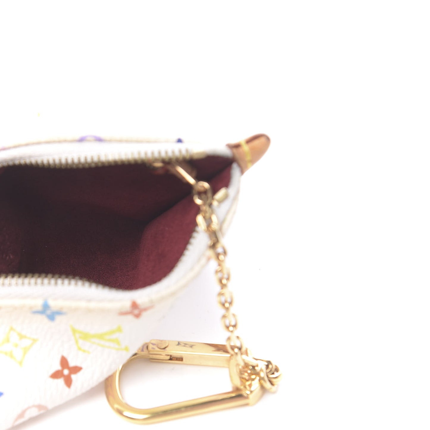 Monogram Multicolor Berlingot Coin Purse White