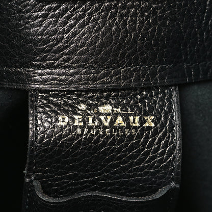 Delvaux Grained Calfskin Deux De Delvaux Bucket Bag Black 6 of 10