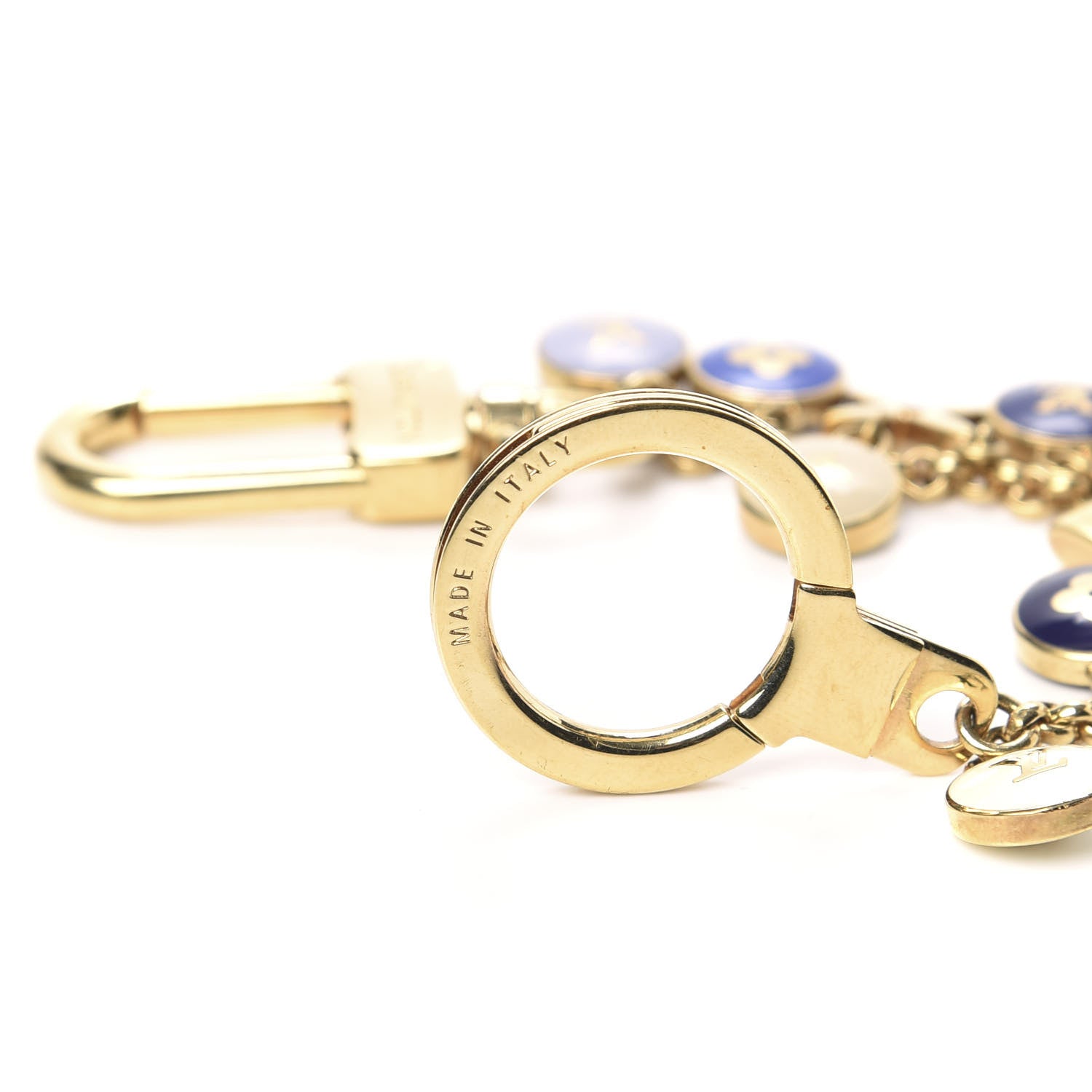 Louis Vuitton Pastilles Key Chain Bag Charm Blue 3 of 3