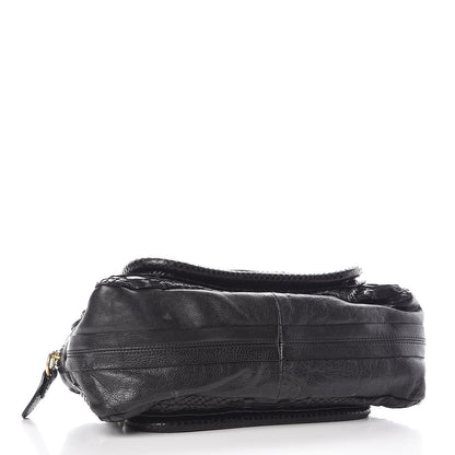 Chloe Python Calfskin Paraty East West Shoulder Bag Black 4 of 12