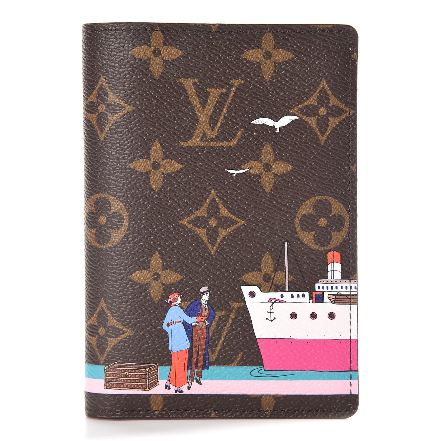 Louis Vuitton Monogram 2016 Christmas Animation Passport Cover Rose Ballerine 1 of 7