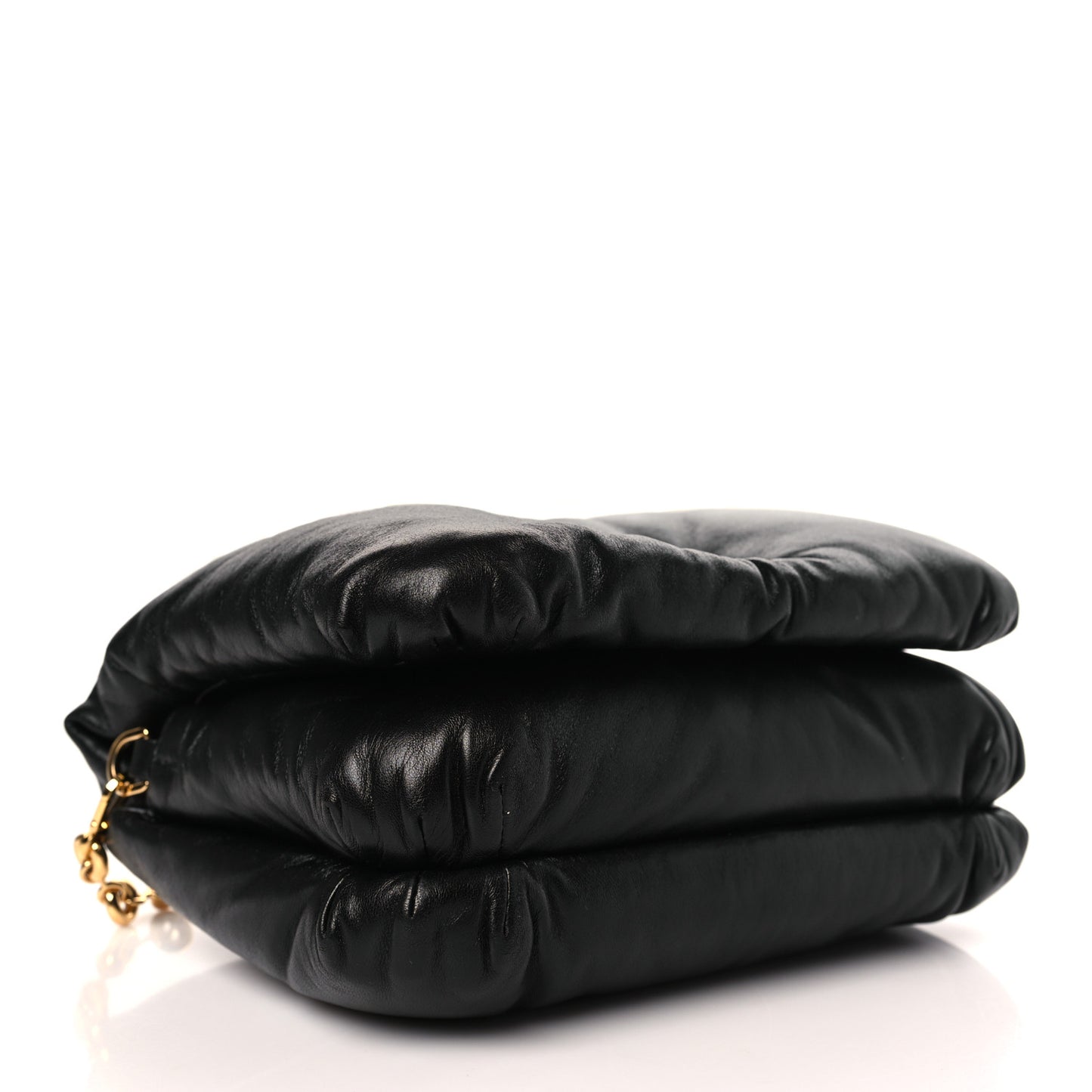 Lambskin Small Goya Puffer Bag Black
