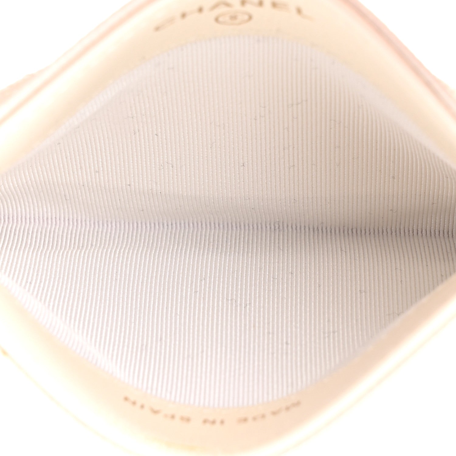 Chanel Caviar Quilted Card Holder White 5 of 9