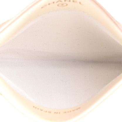 Chanel Caviar Quilted Card Holder White 5 of 9