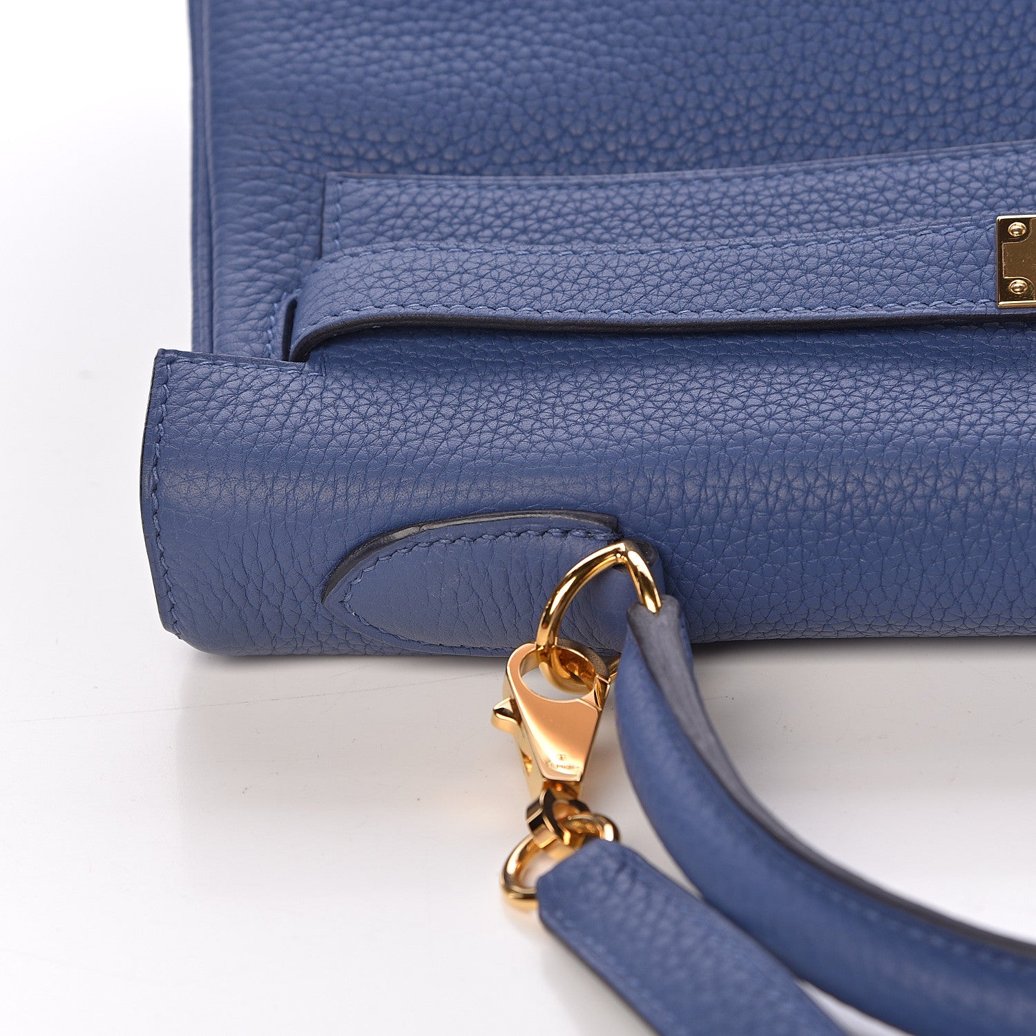 Hermes Taurillon Clemence Kelly Retourne 32 Bleu Brighton 37 of 42