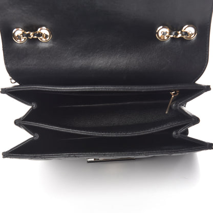 Chanel Sheepskin Quilted Beauty Lock Flap Black 5 of 15