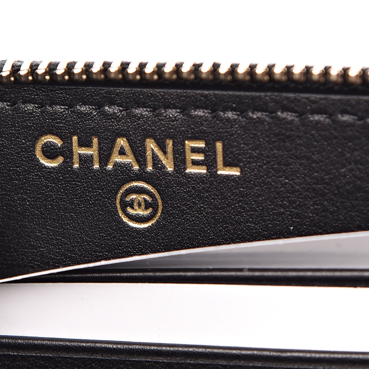 Chanel Caviar Quilted In & Out Zip Around Wallet Black 6 of 9