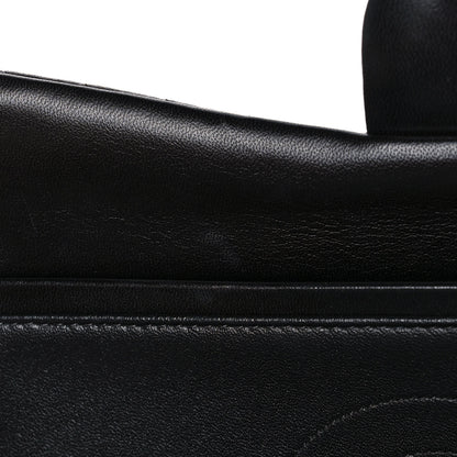 Chanel Lambskin Chevron Quilted Jumbo Double Flap So Black 12 of 14