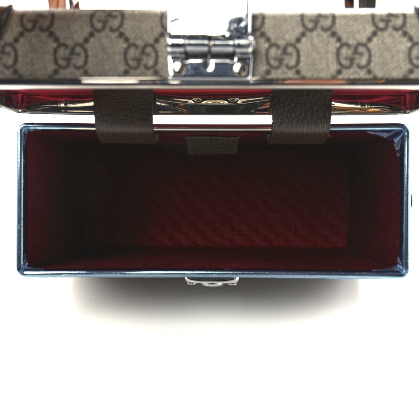 GG Supreme Monogram Globe-Trotter Beauty Case Brown