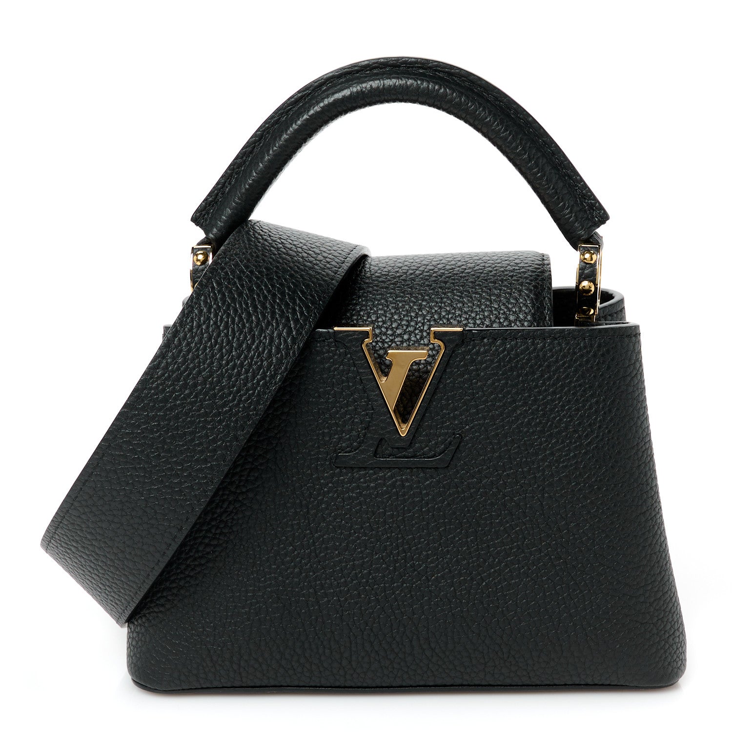 Louis Vuitton Taurillon Mini Capucines Black 1 of 8