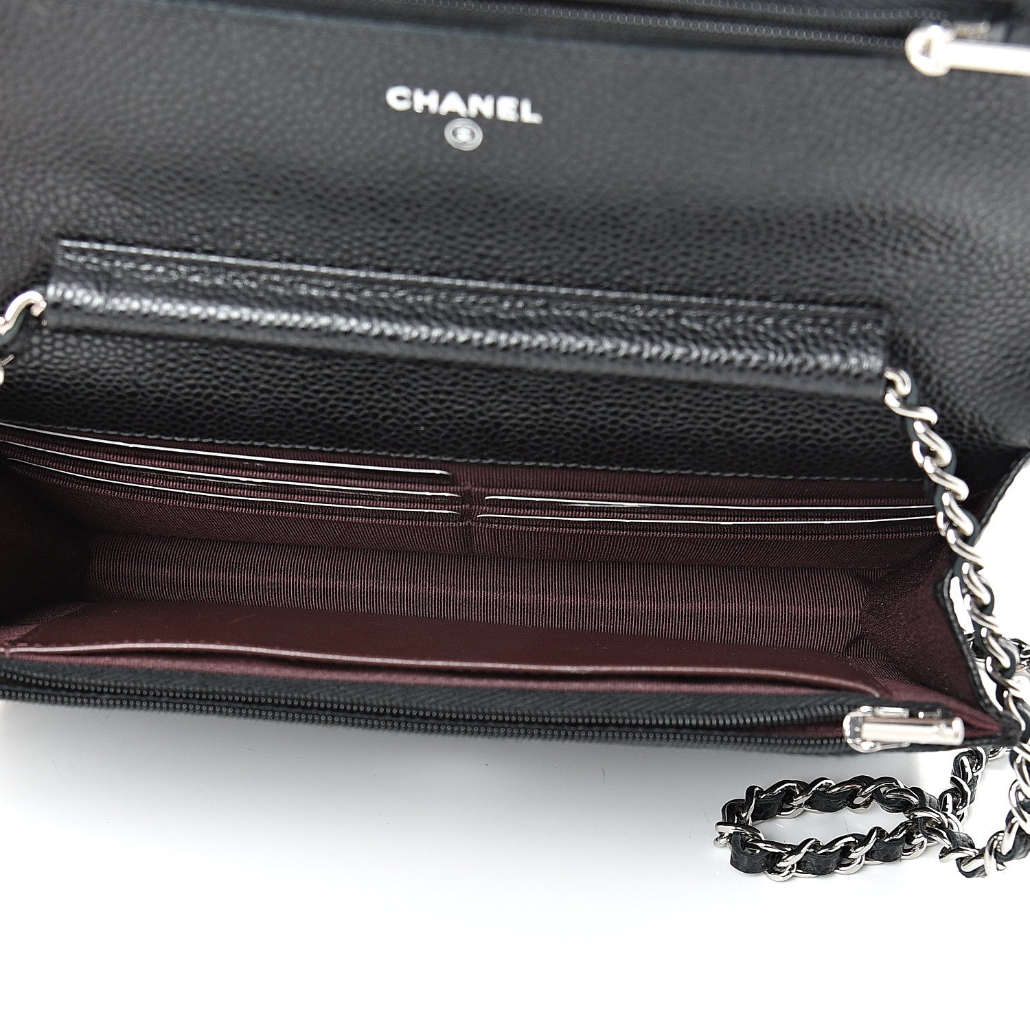 Chanel Caviar Quilted Wallet On Chain WOC Black 4 of 11