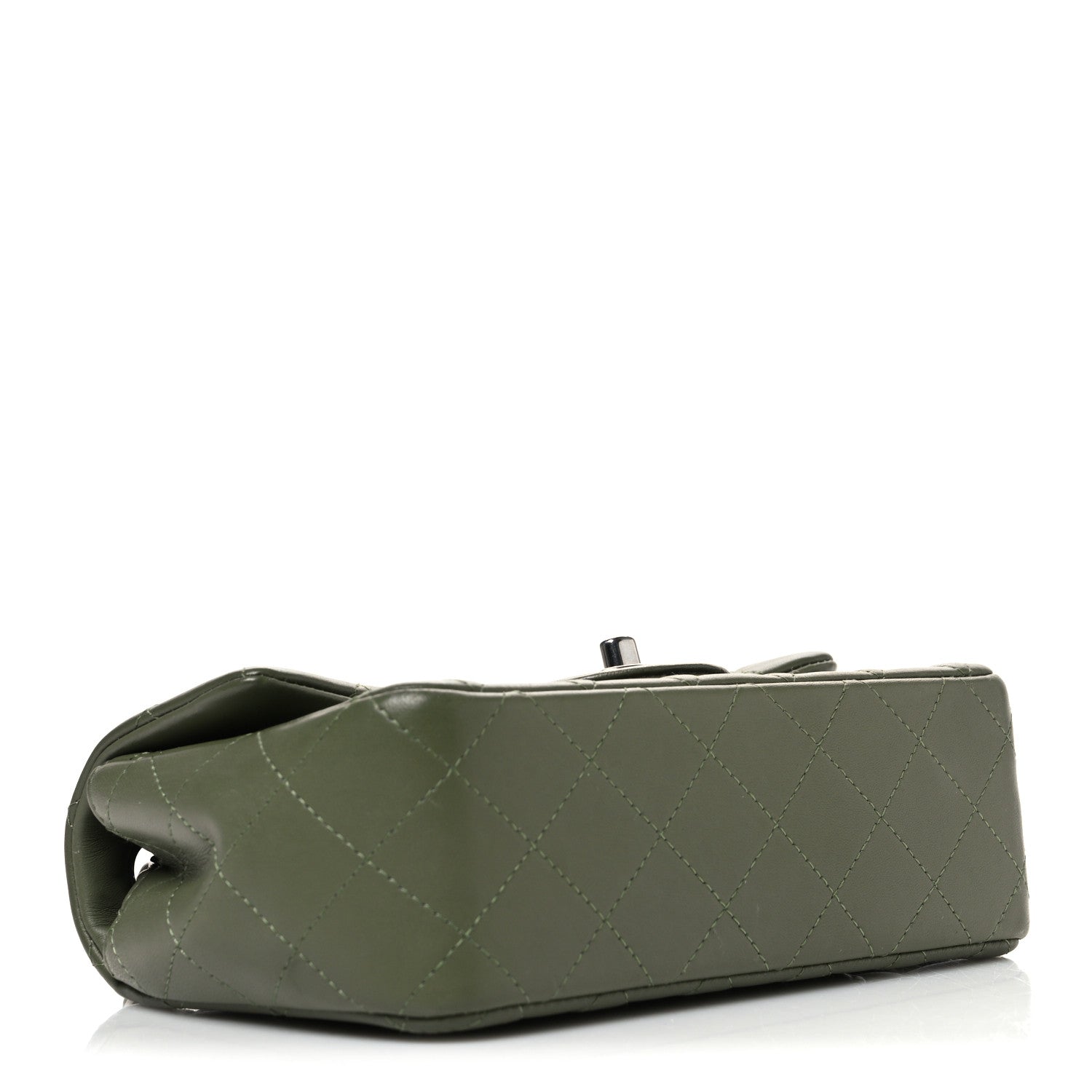 Chanel Lambskin Quilted Mini Rectangular Flap Green 4 of 11