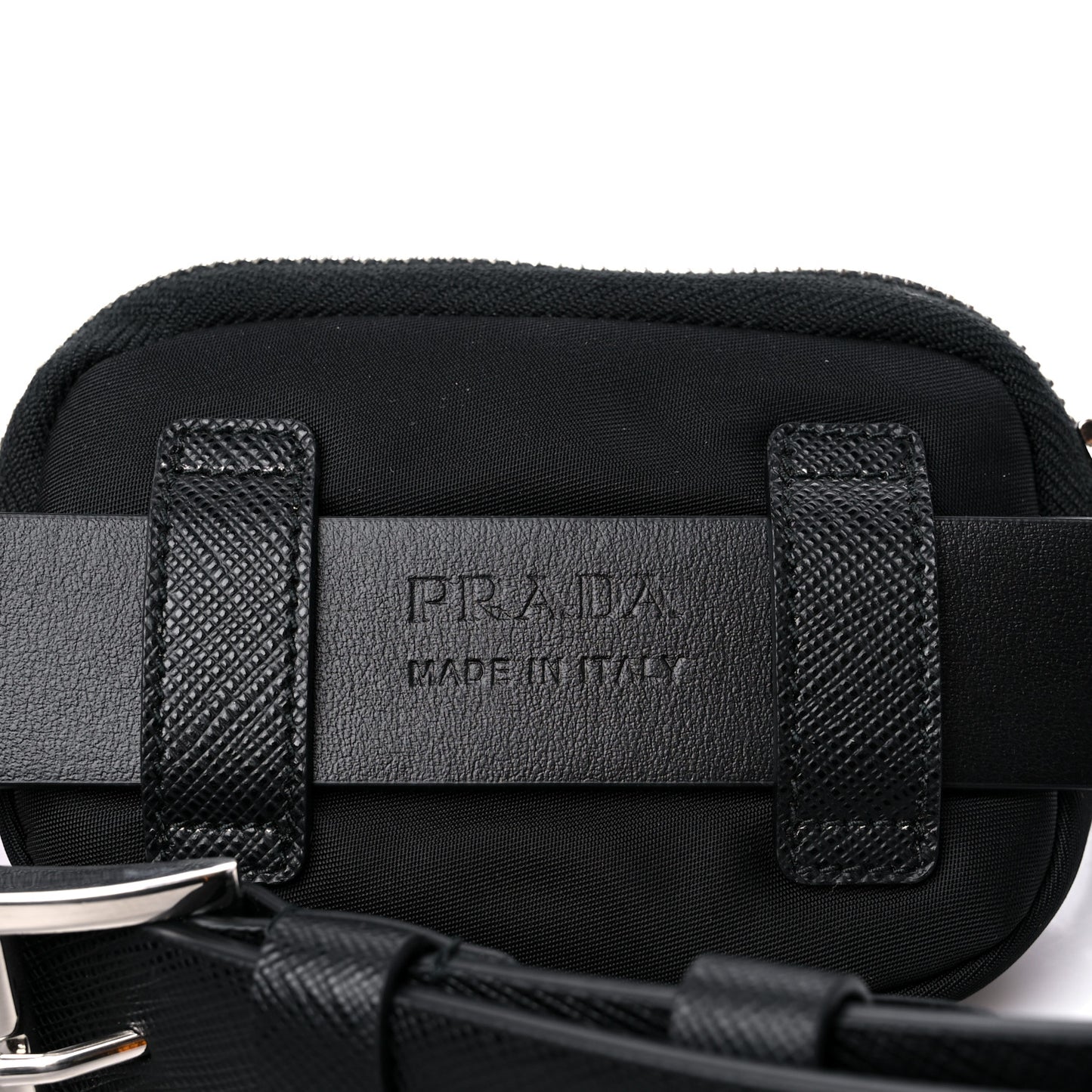 Saffiano Belt With Nylon Pouch 80/32 Black