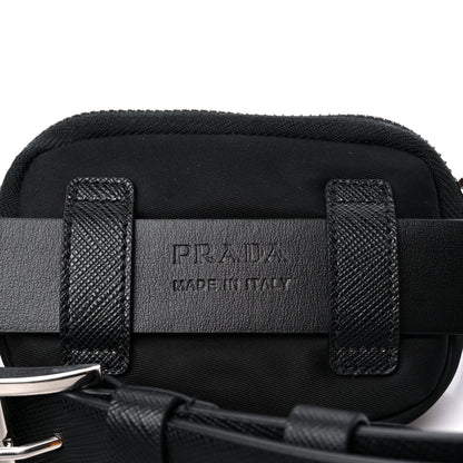 Prada Saffiano Belt With Nylon Pouch 80/32 Black 8 of 9