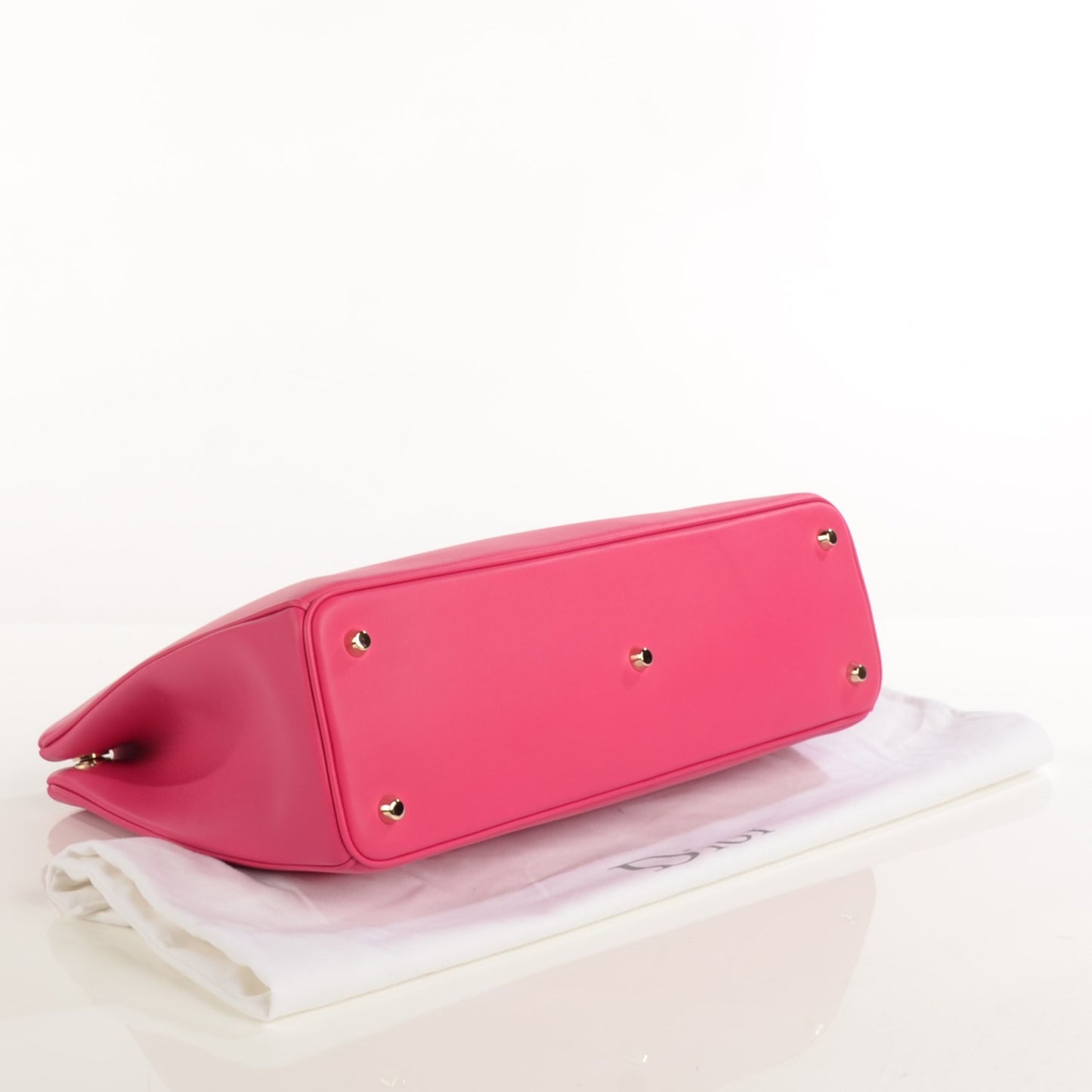 Smooth Calfskin Large Diorissimo Fuchsia