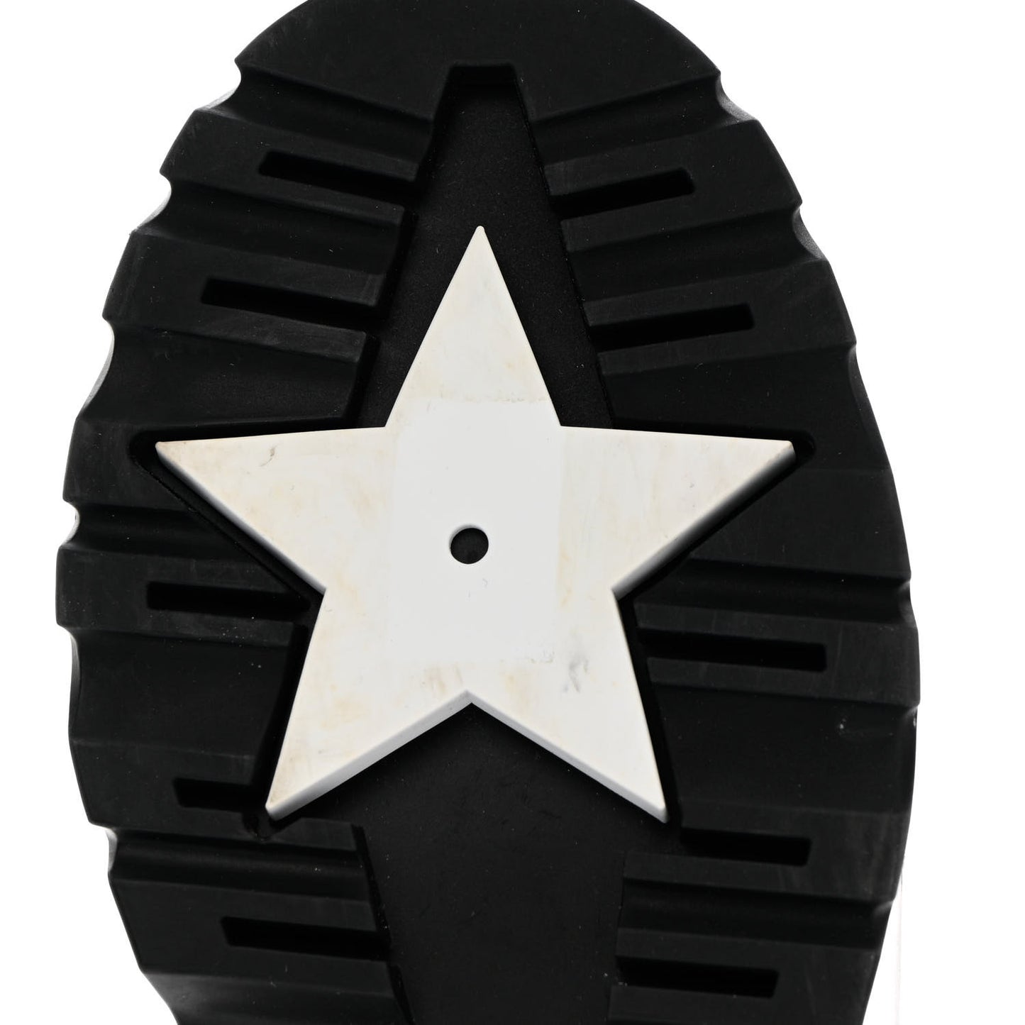 Brushed Calfskin Shearling Dior Code Lug Sole 15mm Loafers 36.5 Black Natural