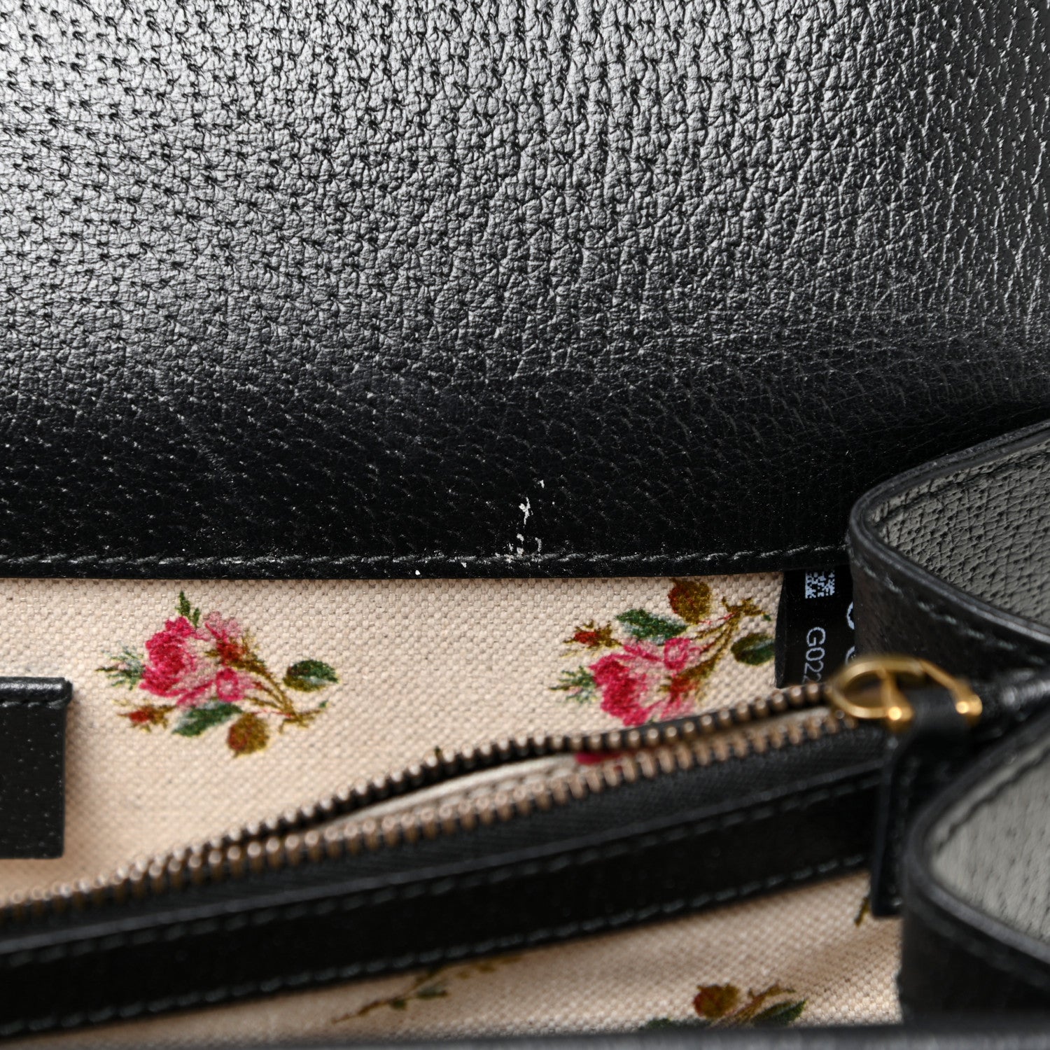 Gucci Calfskin Web Floral Embroidered Medium Dionysus Shoulder Bag Black 10 of 16