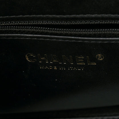 Chanel Shiny Aged Calfskin Quilted Nano Kelly Shopper Black 6 of 10