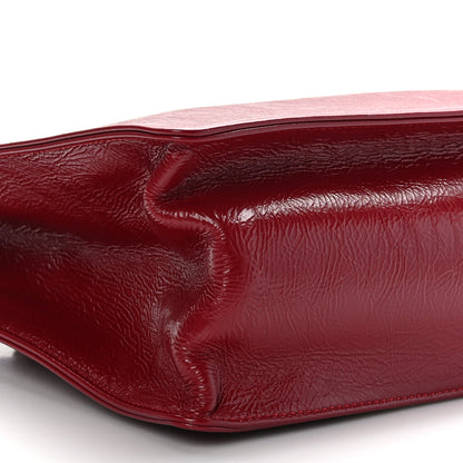Chanel Shiny Aged Calfskin Shopping Bag Red 8 of 9