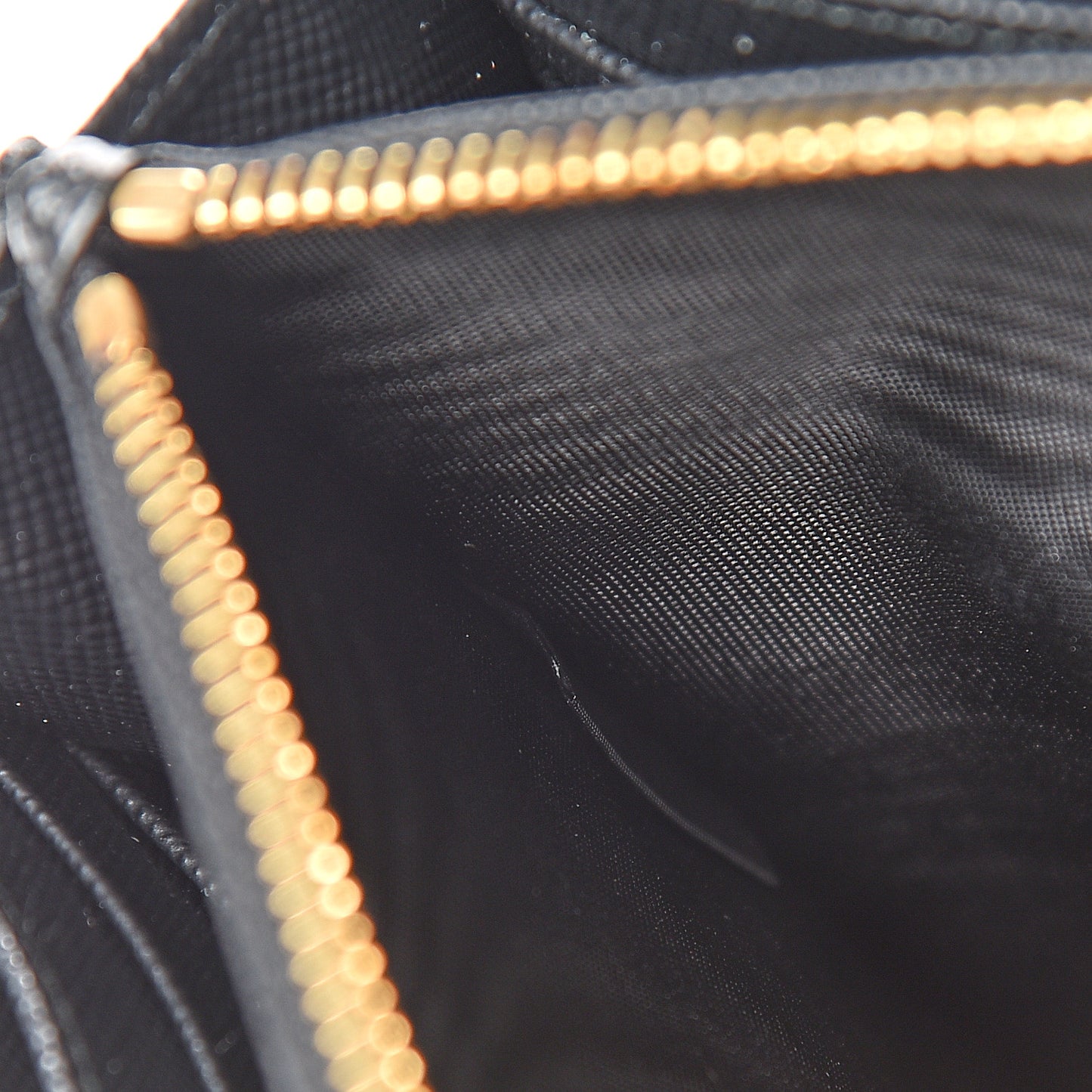 Saffiano Metal Flap Wallet With Strap Black