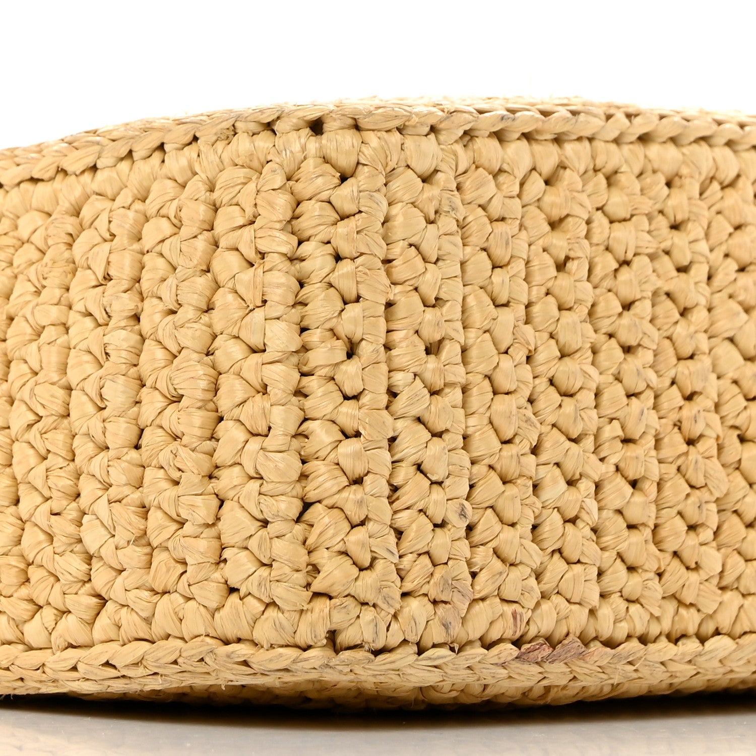 Prada Yarn Raffia Effect Crochet Re-Edition 2005 Shoulder Bag Naturale 10 of 11