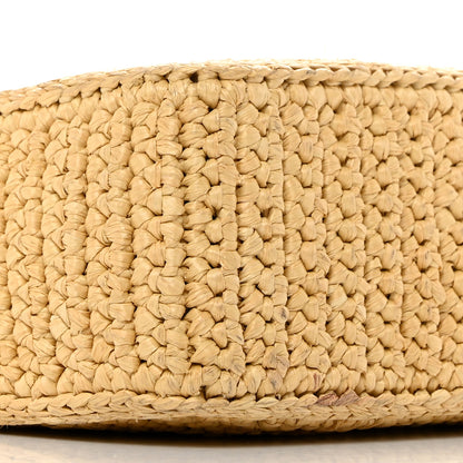 Prada Yarn Raffia Effect Crochet Re-Edition 2005 Shoulder Bag Naturale 10 of 11