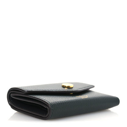 Mulberry Heavy Grain Folded Multi Card Case Wallet Green 8 of 16