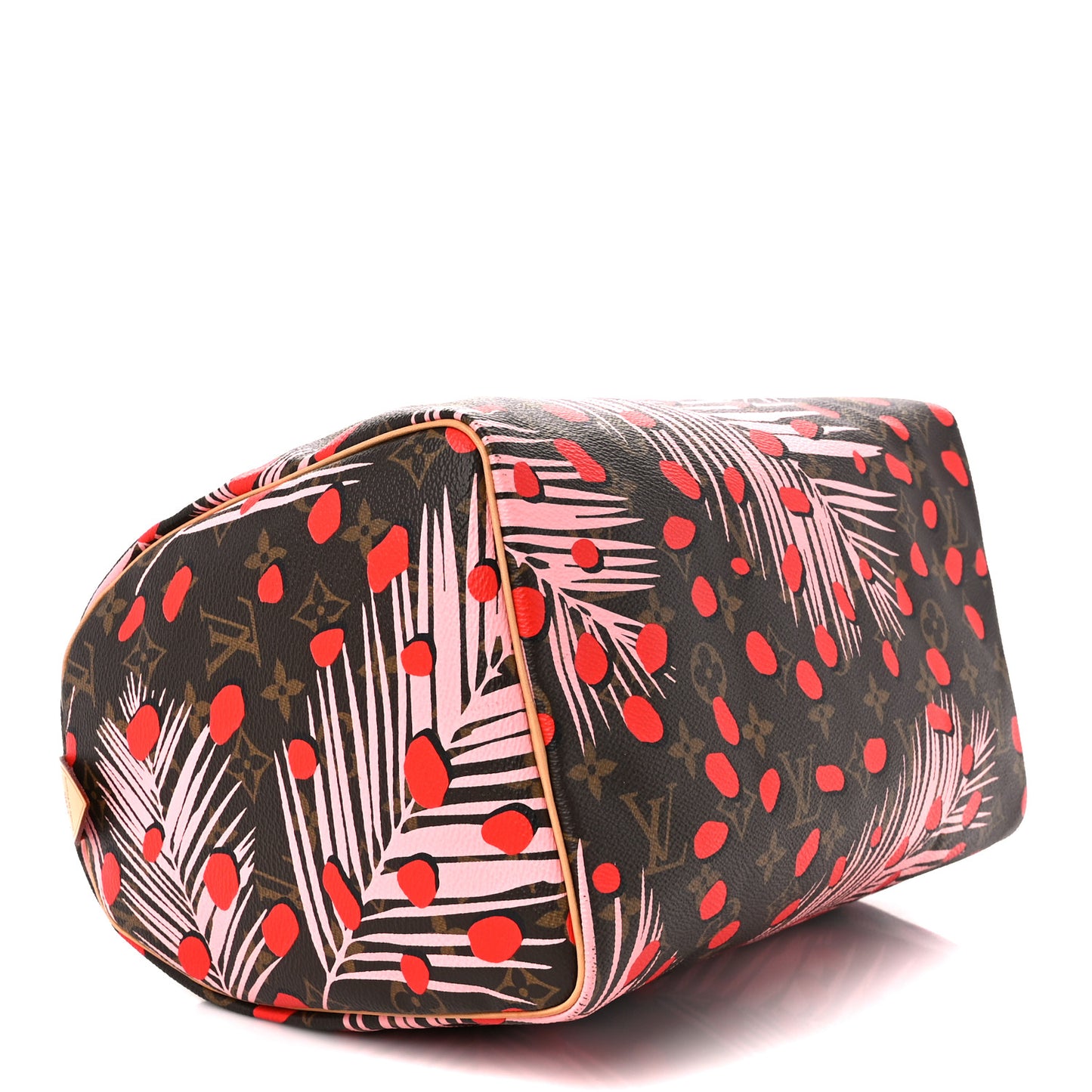 Monogram Jungle Dots Speedy 30 Sugar Pink Poppy