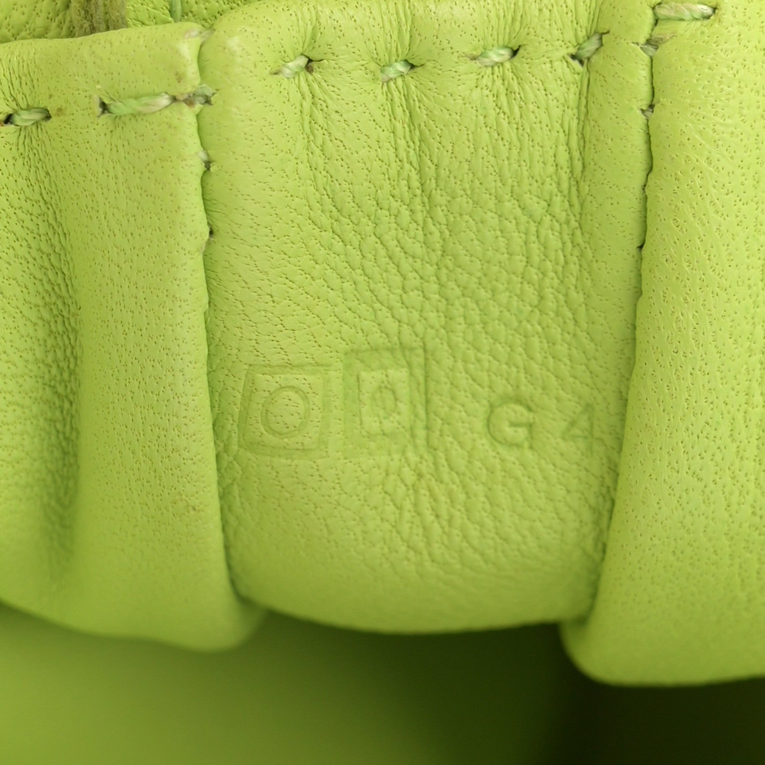 Hermes Lambskin Clou De Selle Pouch Kiwi 7 of 12