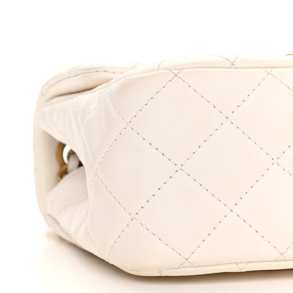 Chanel Lambskin Quilted Mini Pearl Crush Flap White 5 of 11