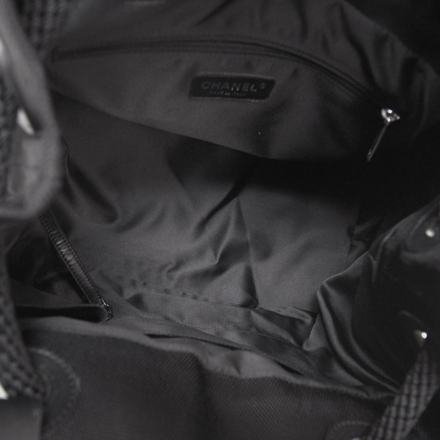 Canvas Drawstring CC Hobo Black