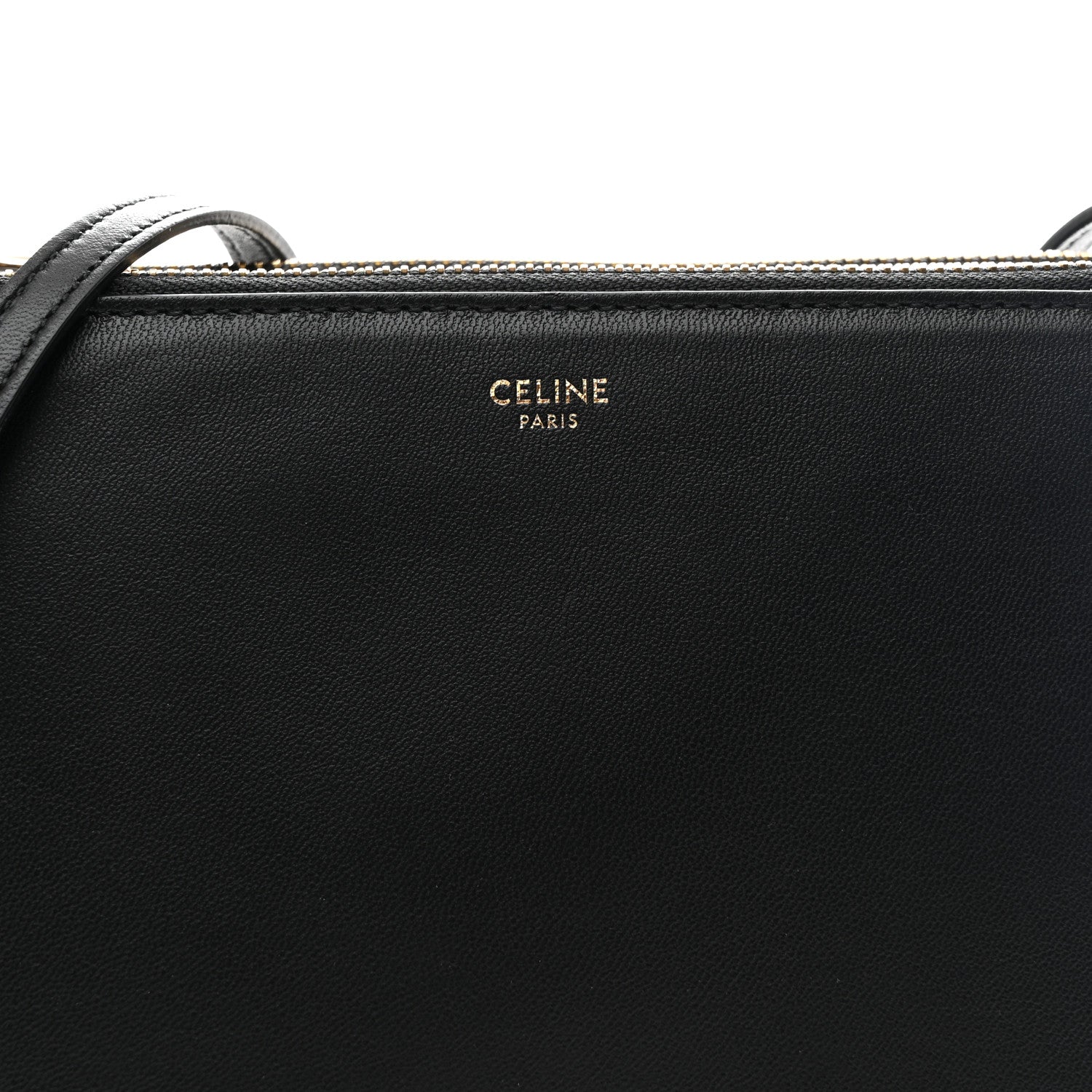 Celine Lambskin Small Trio Crossbody Bag Black 10 of 12