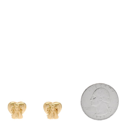 Gucci 18K Yellow Gold Le Marche Des Merveilles Bee Motif Earrings 2 of 5