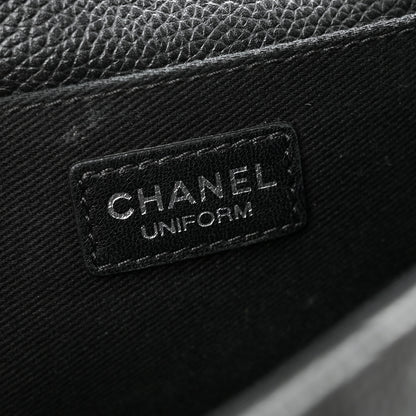 Chanel Grained Calfskin Quilted 2.55 Reissue Flap Belt Bag Clutch Black 6 of 13