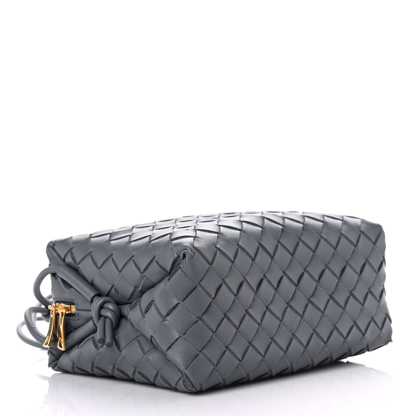 Nappa Intrecciato Small Loop Camera Bag Thunder