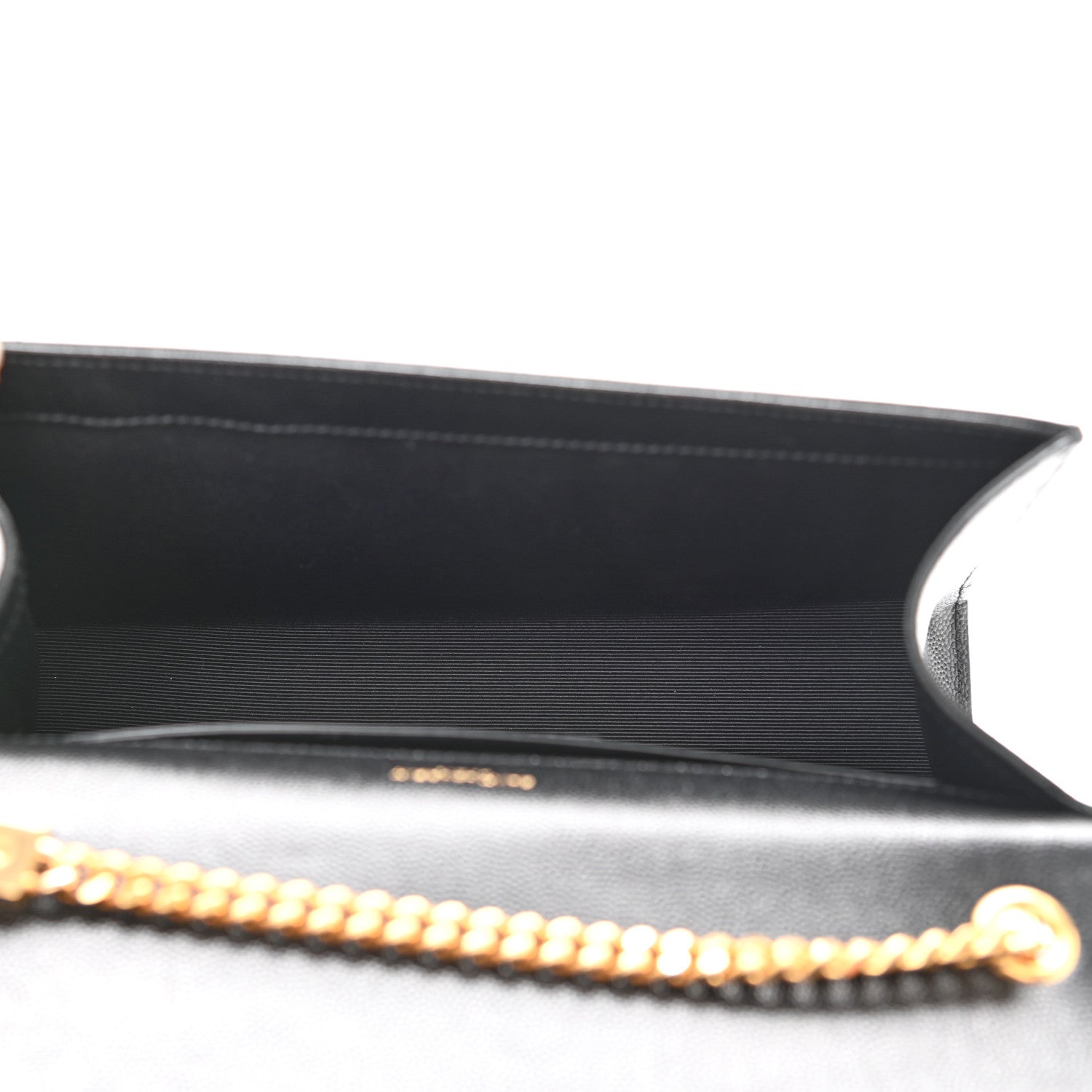 Saint Laurent Grain De Poudre Medium Classic Monogram Kate Satchel Black 4 of 9