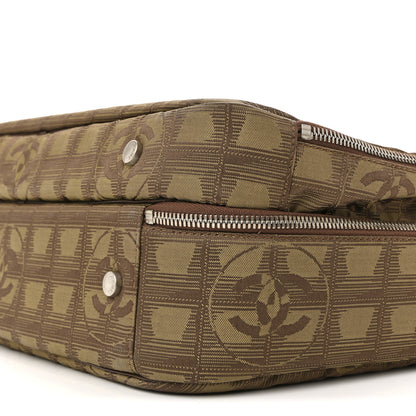Chanel Nylon Travel Laptop Briefcase Khaki 11 of 16